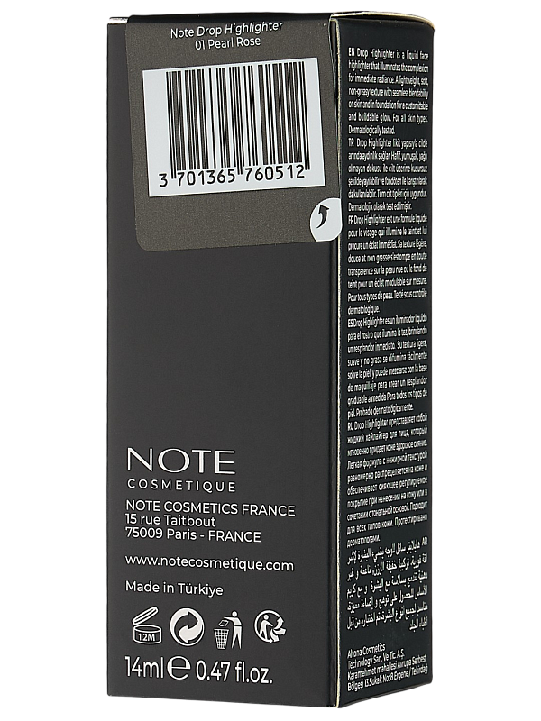 Хайлайтер для лица (Note Drop Highlighter 14ml)